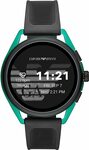 Emporio Armani Men's Quartz Digital Watch Smart Display and Rubber Strap $297.50 + $10.43 Delivery @ Amazon US via AU