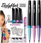 BIC Pack of 3 BodyMark Temporary Tattoo Markers & 2 Stencils $13.49 (50% off) + Delivery ($0 with Prime / $39+) @ Amazon AU