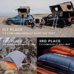 Win an Armourdillo LH Opening Roof Top Tent, Horizon 8000 2 Person Tent or Cumulus LT Roll Mat from Bushbuck Outdoors