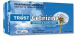 Trust Cetirizine 10mg 100 Tablets (Generic Zyrtec) $19.99 (RRP: $29.99) + Delivery (Free over $50 Spend) @ Vital Pharmacy