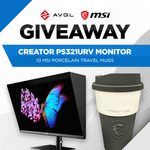 Win an MSI Creator PS321URV 32" UHD Monitor from MSI