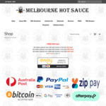 Free Shipping (Min $25 Spend) @ Melbourne Hot Sauce