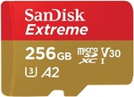 SanDisk Extreme 256GB Micro SD 160MB/s A2 V30 SDXC C10 Gaming Mobile Memory Card for $54.90 Delivered @ Around Australia, Kogan