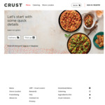 $10 off $40 Spend (Online Orders Only for Pick up) @ Crust