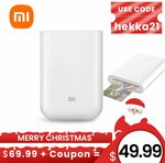 Xiaomi HD Wireless Bluetooth Portable Pocket Instant Printer Full Colour Prints US$49.99 (~A$69.44) Delivered @ Hekka