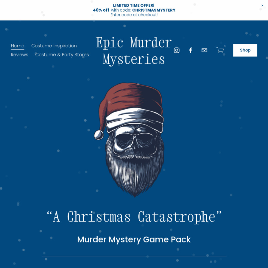 Christmas Party Game Murder Mystery $22 50 (50% off) Epic Murder
