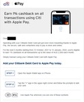 Earn 1% Cashback on All Transactions Using Citibank Debit Card with Apple Pay (Max Cashback A$25 Per Month)