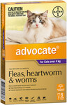 Advocate For Large Cats Over 4kg 6 Pack $50.15 / $47.64 (Auto Del) / $42.03 (first Auto Del) Delivered @ Budget Pet Products