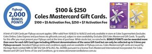 Earn 20x Flybuys Points with Apple Gift Card Purchase (Limit 50,000  Pts/Account) @ Coles : r/OzBargain