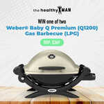Win 1 of 2 Weber Baby Q Premium (Q1200) Gas BBQs Worth $369 from The Healthy Man
