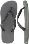 Havaianas Unisex Brasil Thongs - Steel Grey $9.99 + Shipping ($0 with OnePass) @ Catch