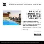 Win an Overnight Stay for 2 at Emporium Hotel Brisbane Worth $950 from Brisbane Fashion Month [No Travel]