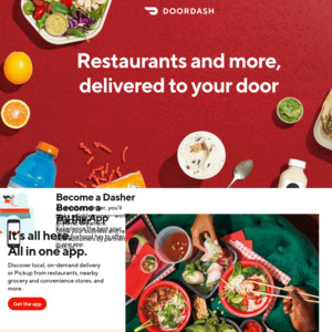 $10 off First 2 Orders ($20 Min. Spend) for Referee and $20/$30 Credit for Referrer @ DoorDash