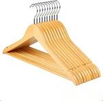 20 Pack Premium Wooden Hangers with Swivel Hooks and Non-Slip Notches $62.99 Delivered @ BlckNBrwn Amazon AU