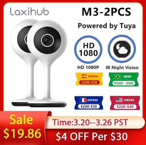 Laxihub M3 2MP 1080p Tuya WiFi Indoor Camera 2pcs US$21.99 (~A$32.97 ...