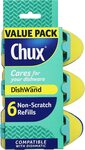 Chux Dishwand Sponge Scourer Refill Non-Scratch, 6 Count $5 (Was $9.95) + Delivery ($0 with Prime/ $39 Spend) @ Amazon AU