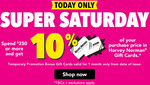 10% Back in Gift Cards with Purchases over $250 @ Harvey Norman