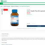 Inner Health Plus 90 Capsules $43.39 (50% off) + $9.95/$15 Delivery ($0 C&C/ $69 Order) @ TerryWhite Chemmart