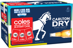 $10/ $20/ $30 Coles eGift Card with Marked Carlton Dry 333ml 24pk $49 - in-Store/C&C @ Liquorland, First Choice, Vintage Cellar