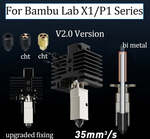 Upgraded V2.0 CHT Nozzle for Bambu Lab X1C / P1P / P1S High Flow Hotend from US$14.76 (~AU$21.92) & Free Delivery @ Kingroon