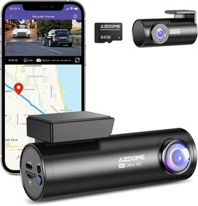 AZDOME M300S 4K Dual Dash Cam, IR Night Vision, GPS, 64GB MicroSD Card  $68.79 Delivered @ azdome_direct_au via  - OzBargain