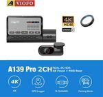Viofo A139 Pro 4K HDR 2CH Dashcam Front Rear Super Night Vision Wi-Fi GPS Logger @ eBay $419 with Discount Plus Free Delivery