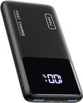 INIU 22.5W 10000mAh Slim USB C Power Bank $16.49 (Was $46.99) + Delivery ($0 with Prime/ $59 Spend) @ INIU via Amazon AU
