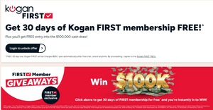 Free 30-Day Trial of Kogan First (Usually 14 Days) @ Kogan