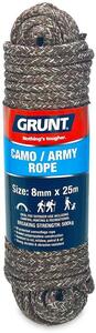 Grunt 8mm x 25m Camo/Army Rope $9 (Was $22), 9mm x 30m Beige or Green Multi Purpose Rope $9 (Was $17.20) @ Bunnings