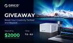 Win a Data Matrix Pro 2big 9TB or a Magnetic Portable SSD 2TB or 1 of 8 Pocket Travel Power Strip from Orico