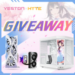 Win a Sakura RTX 4070 SUPER + THICC Q60 AIO Cooler + Y70 Touch Infinite in Snow White from Yeston + HYTE