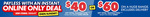 $40 off $300-$399.99 Spend / $60 off $400+ Spend (Online Only, Exclusions Apply) + Delivery ($0 C&C) @ The Good Guys