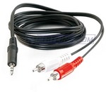 Meritline 1.5m 3.5mm to RCA Stereo AUX Audio Cable - $0.75 inc Free Shipping