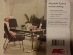 Armadale 7 Piece Outdoor Setting with Cushions $149 at Kmart