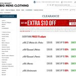 Big Mens Clothing - up to 80% off CLEARANCE + Get an Extra $10 off Your Order with Coupon