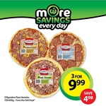 Woolworths Daily Deal - 3 Fresh Pizzas & 1.25 Coke for $12. Friday 30.08.2013 ONLY