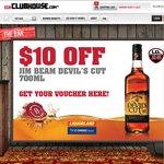 $10 off 700ml Jim Beam Devils Cut & $5 off Jim Beam Honey and Coke 4pk @ Liquorland/1st Choice
