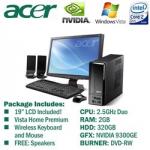 Acer Aspire X1700 Desktop PC + 19" LCD Monitor, Wireless KB/Mouse, Speakers $949