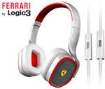 Ferrari Scuderia R200 Headphones - Silver/White $60, Free Shipping from COTD