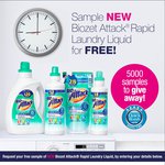 5,000 Free Samples of Biozet Attack® Rapid Laundry Liquid. FB Is Not Required