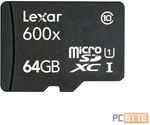 Lexar 600x 64GB 90MB/s MicroSD $42.95 Shipped @ PC Byte Via eBay