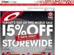 Target 15% Off Storewide Until Sunday