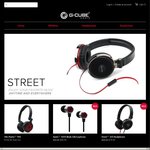 G-Cube Audio Headphones: 50% off w/Free Shipping: SpinG™ 3200 for $29.97, Street™ 320 for $39.97