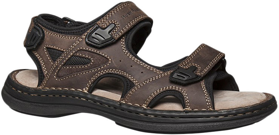 hush puppies mens leather sandals