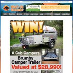 Win a Brumby Camper Trailer (Valued at $28,990) + 18 Other Prizes (Total Value $41,770) from WUD (Daily Entry)