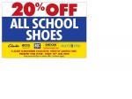 Shoes and Sox 20% off School Shoes Dec 26th-Jan 10th 15% Jan 11th-Feb 1st