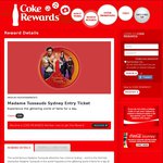 Madame Tussauds Sydney - General Admission 100 Coke Rewards Points