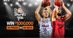 Win 1 of 30 Prizes (Includes $3,000 Worth of Kogan Electronics, a 1-Year Platinum HD Foxtel IQ3 Package + More) from NBL