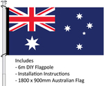 Win an Australian Flag and Flagpole Set (Worth over $300) from Australian Made