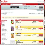 Kellogg's Cereals - $3 with a Free Nickelodeon Spoon (Save up to $2.50) @ Coles